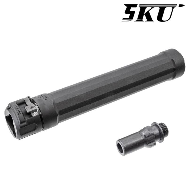 【7月10日入荷】5KU Ryder 9-MP5タイプ サイレンサー フラッシュハイダー付き BK(STD TM/CYMA MP5対応）