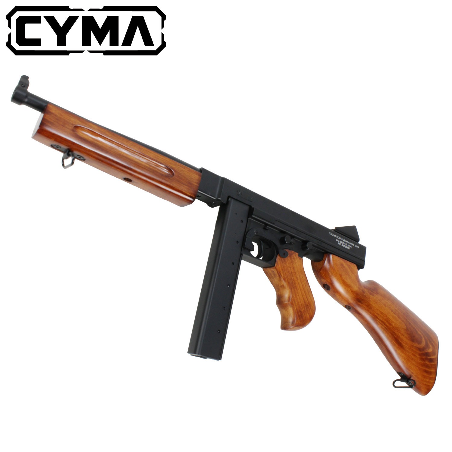 CYMA トンプソンM1A1 電動ガン リアルウッド【180日間安心保証つき】※1