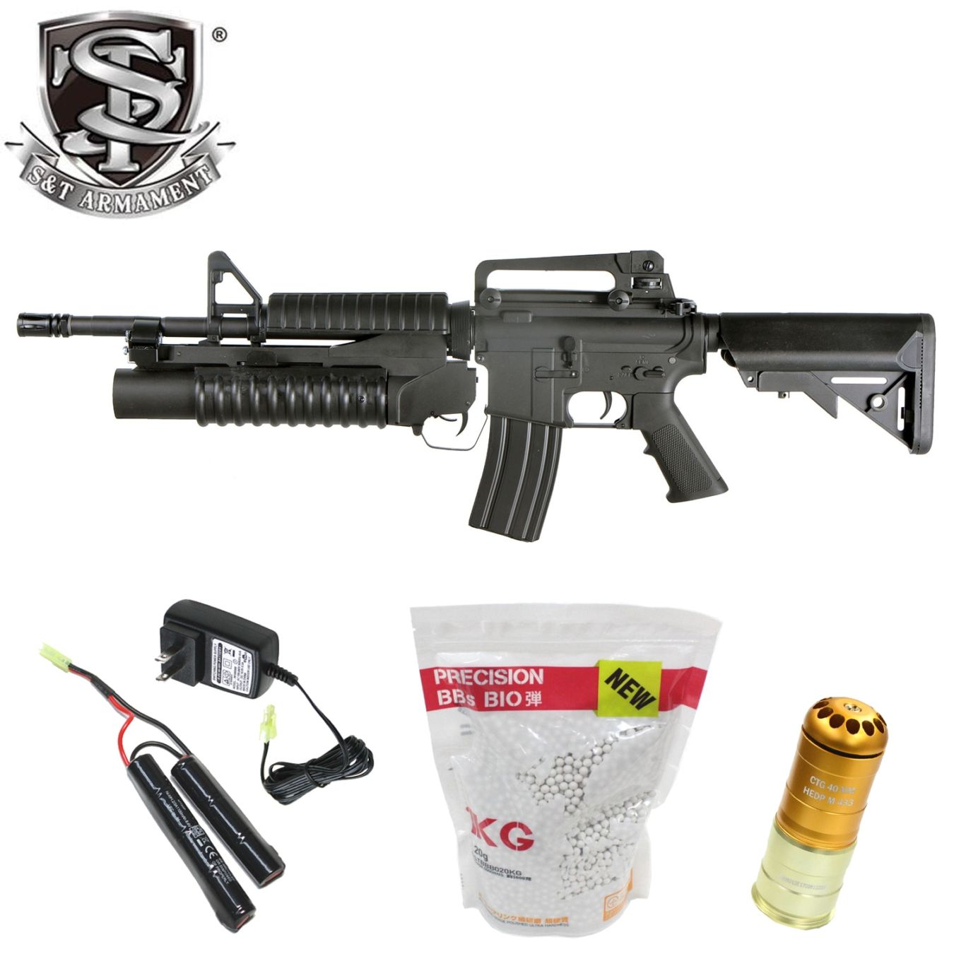 S&T M4A1 スポーツライン電動ガン with M203 グレネード