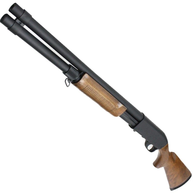 【B品エアコキ】S&T M870 ロング リアルウッド エアーショットガン【注意※掲載画像は通常版となり実際のB品画像ではありません】(STSPG06S)