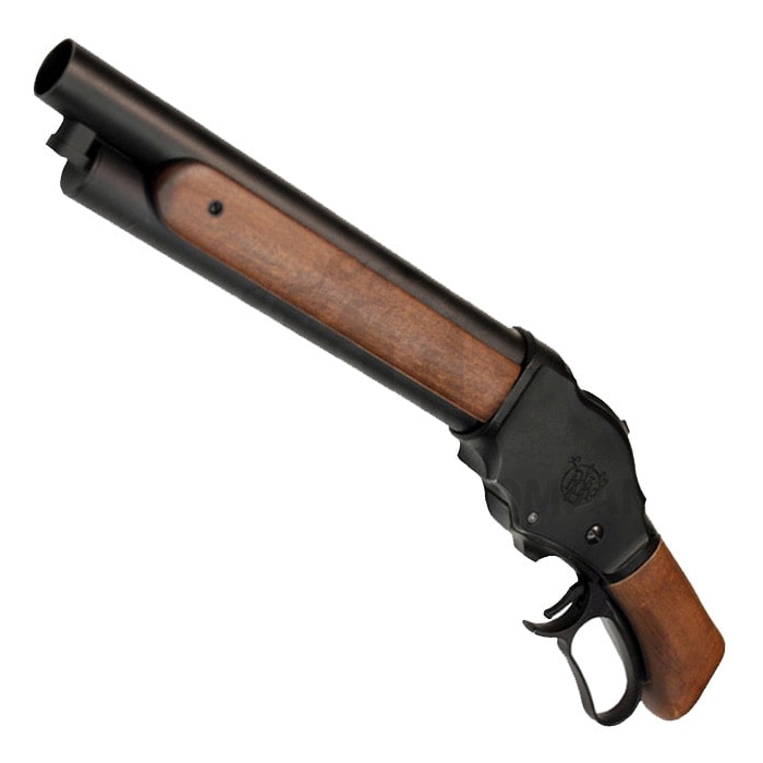 【B品ガスガン】S&T ウィンチェスター Ｍ1887 ワイルドカード ガスショットガン リアルウッド BK【注意※実際のB品画像ではありません】(STGS07S)