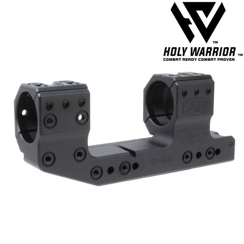 Holy Warrior SPUHRタイプ 30mmスコープマウントリング 1.53inch BK