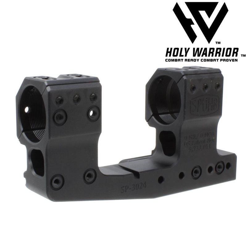 Holy Warrior SPUHRタイプ 30mmスコープマウントリング 1.93inch BK