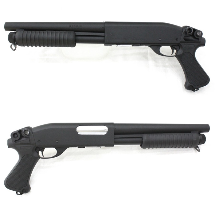 S&T M870 ショート BK ピストルグリップ エアーショットガン