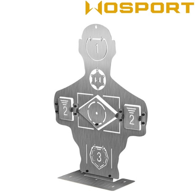 WOSPORT ハーフボディメタルターゲット Silver