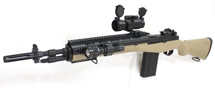 【1本限定】AGM　M14 エアコッキング ショート FDE