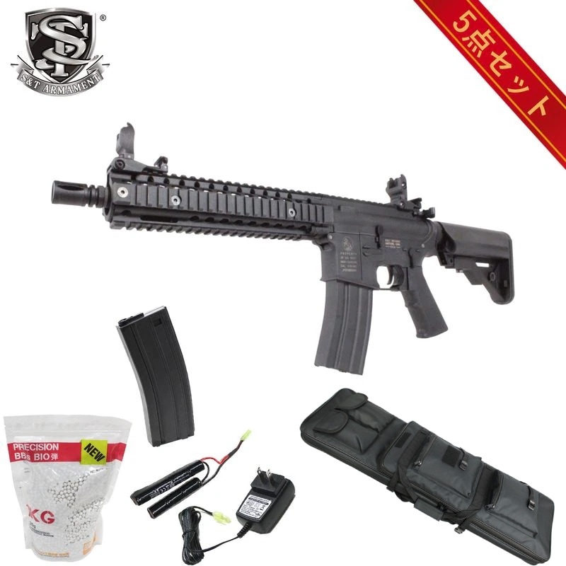 S&T Mk18 Mod.1 スポーツラインG3電動ガン BK(Colt刻印)【6点セット】
