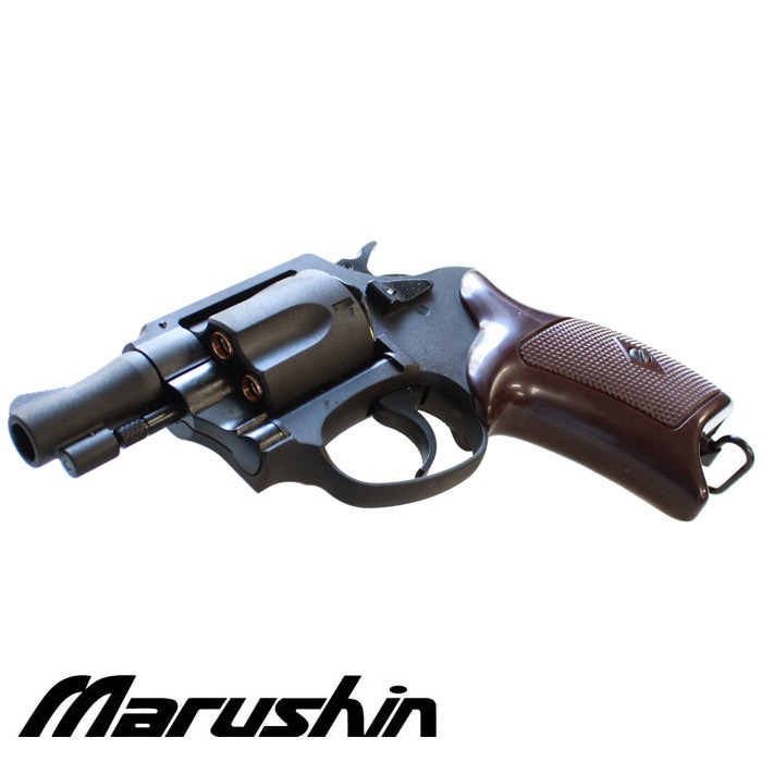 【4月頃入荷予約】マルシン ポリスリボルバー 2インチ ガスガン /Xカートリッジ/BK/HW/樹脂グリップ