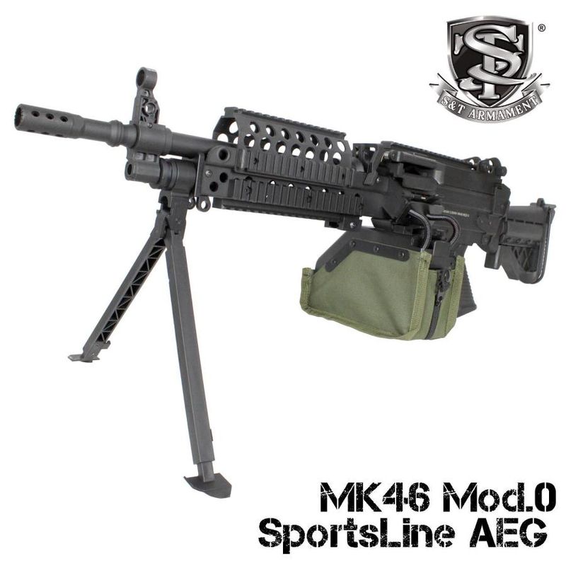 【店頭アウトレット】1点限り　S&T MK46 Mod.0 BK スポーツライン電動ガン(無刻印)