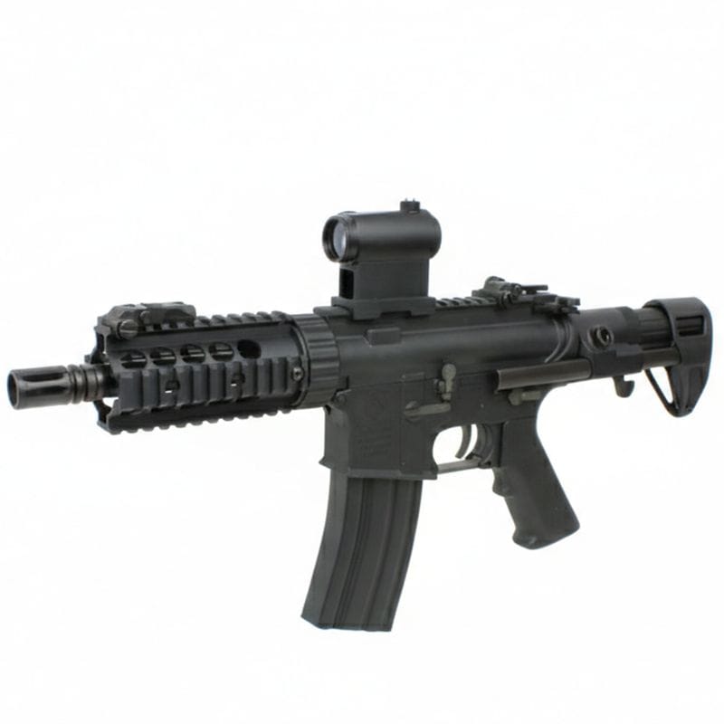 S&T M4 FF PDW-S チャレンジャーライン G3電動ガン BK(COLT刻印)【T-1タイプドットサイトセット】