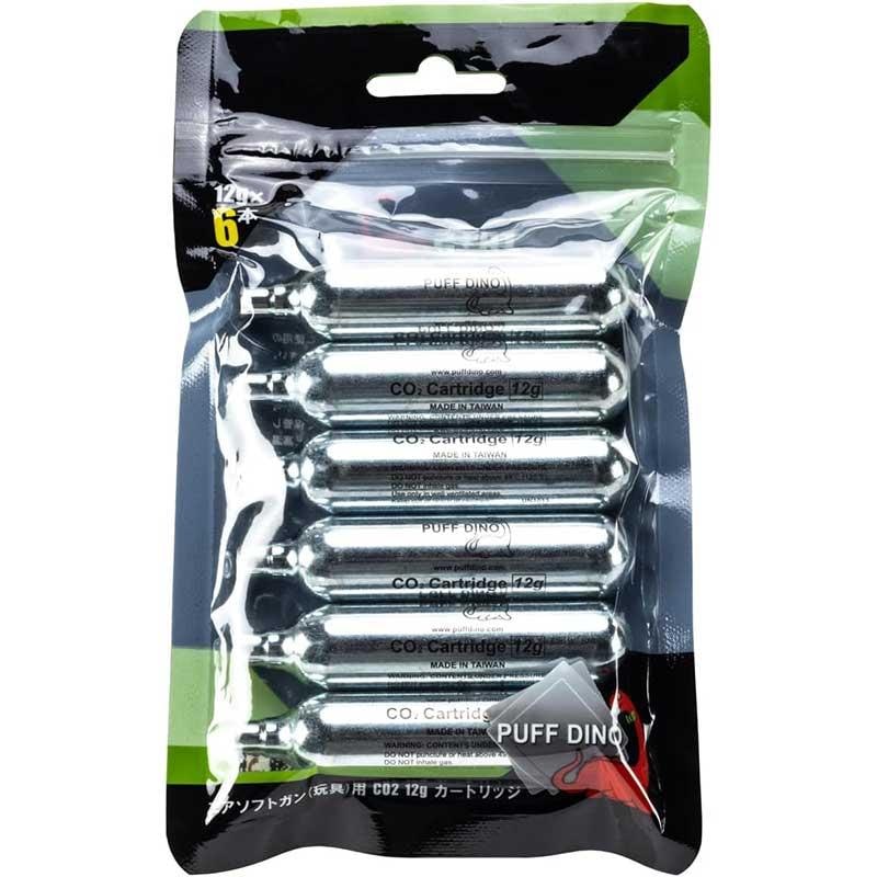 PUFF DINO CO2 12g カートリッジ 6本セット PUFF-12g-6pcs