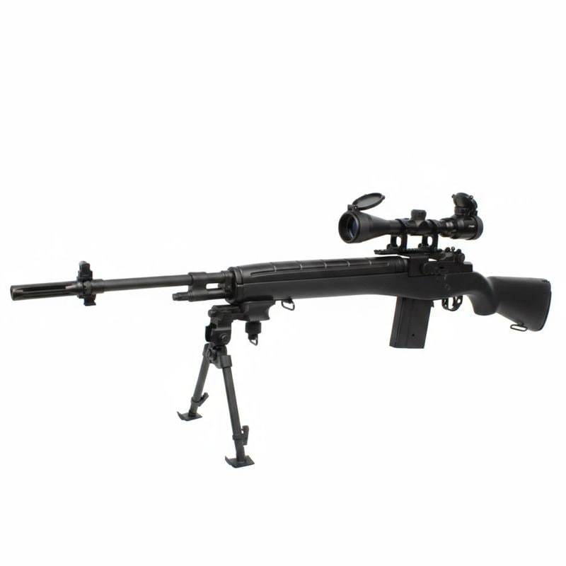 AGM M14 電動ガン BK【バイポット・スコープセット】