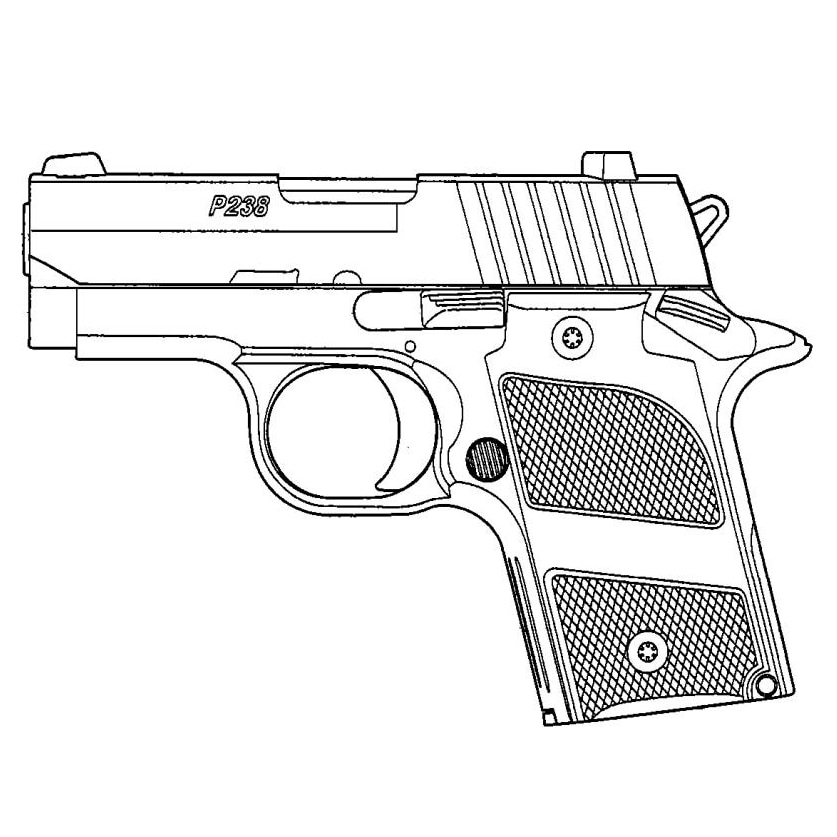 【4月22日メーカー発売】クラウン 低年齢 P238 ハイランクエアー SV エアーコッキング 10歳以上用