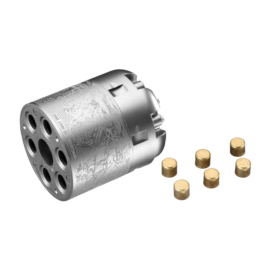 【4月17日メーカー発売】マルイ 低年齢エアリボルバープロ M1851 NAVY専用スペアシリンダー　シルバーモデル　No.7