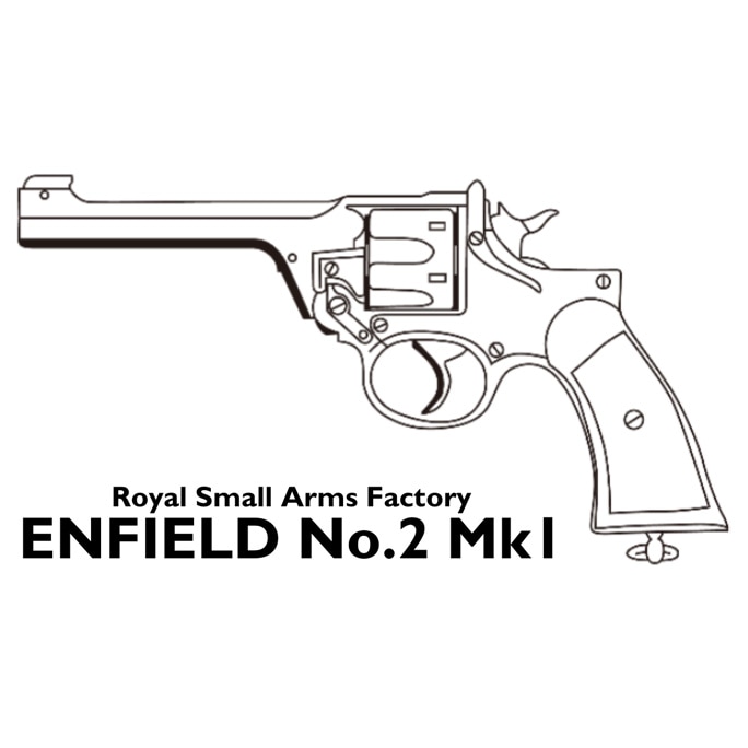 【2026年9月頃入荷予約】 マルシン エンフィールド No.2 Mk.I ノーマル モデルガン エクセレントヘビーウェイト 木製グリップ 完成品