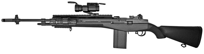 AGM M14 エアーコッキング ロング BK Set【BB弾1㎏サービス】