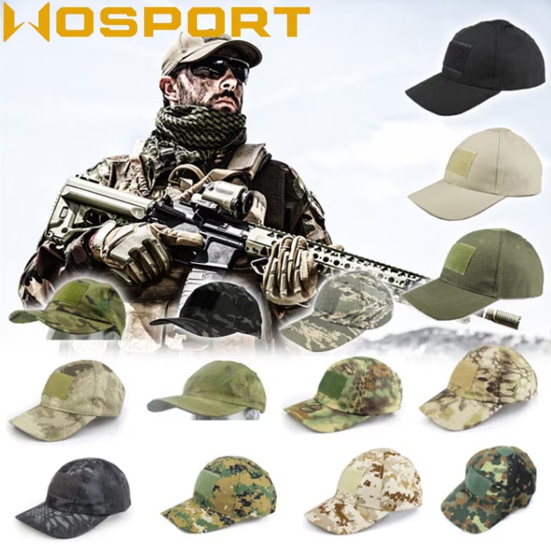 WOSPORT ベルクロ付 ベースボールキャップ（各カラーあり）