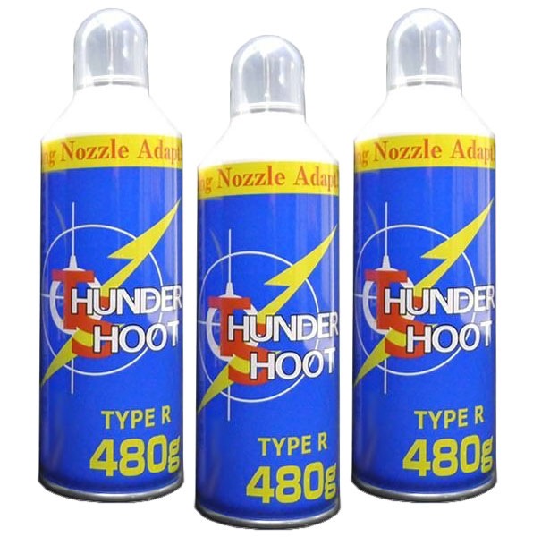サンダーシュート 480g フロンガス ガスガン専用ガスボンベ HFC-134a 【3本セット】