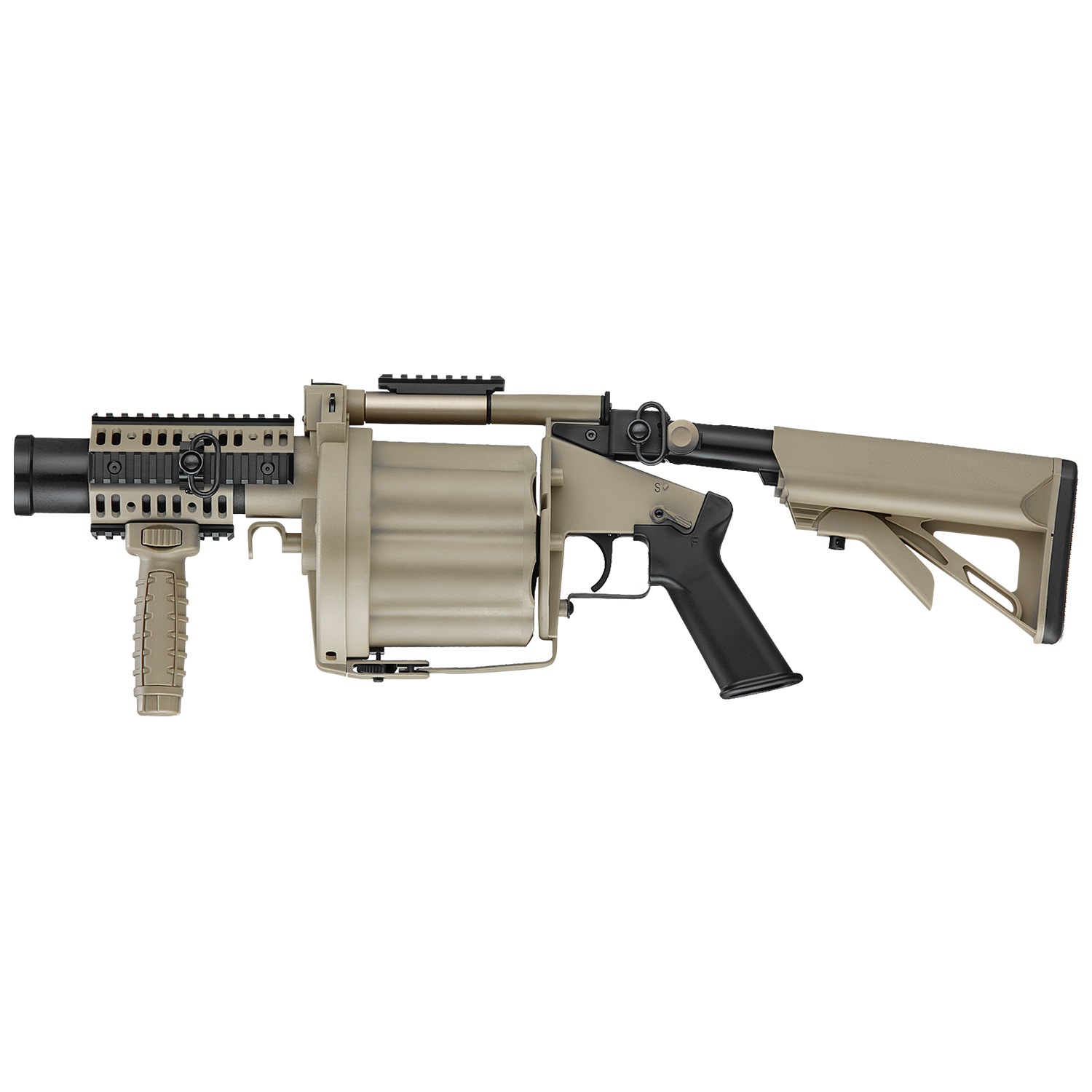 ICS MGL ガスグレネードランチャー Retractable Stock TAN | メーカー