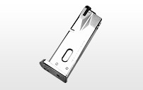 【東京マルイ】M92F/シリーズ対応｜ガスブローバック用スペアマガジン｜クロームステンレス｜装弾数26発｜No.10｜4952839149107