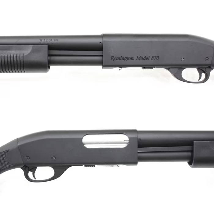 S&T M870 ロング エアーショットガン（レミントン刻印）BK【180日間