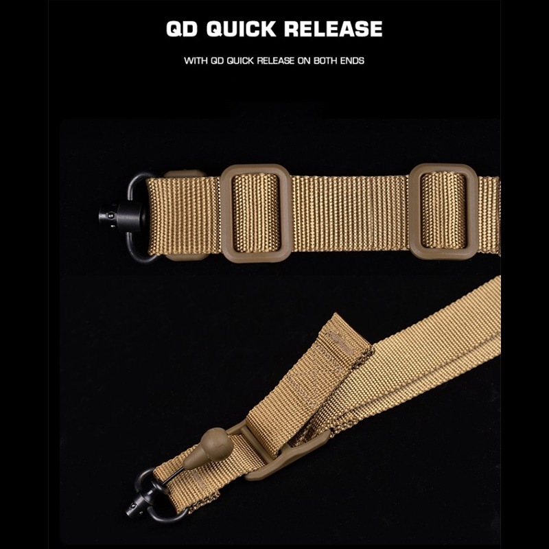 BFG VCAS Desert Digital Sling +QDスイベル×2 WOSPORT BFG Vickersタイプ QD2ポイントスリングBK | 装備,スリング