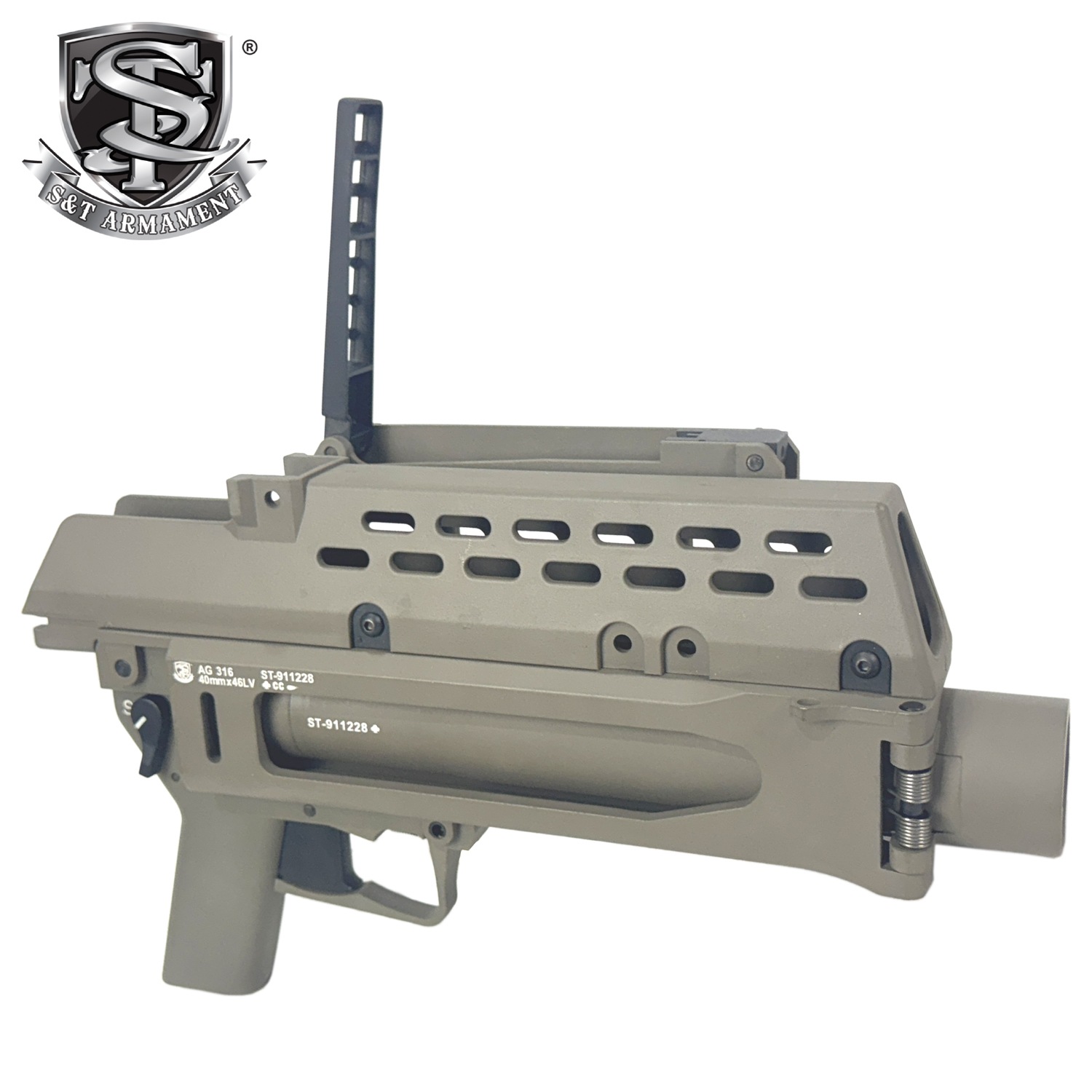 t*1様 グレラン S&T G36 電動用 グレネードランチャー DE【S&T刻印】 | メーカー別,S&T