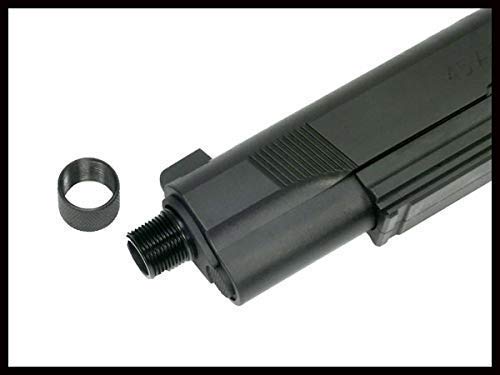 Carbon8 【CBP-A001-02BK】M45対応_アウターバレル_先端14mm逆ネジ_BK (旧:CBP11BK)