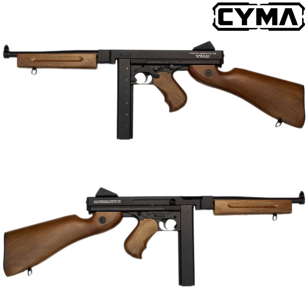 CYMA トンプソンM1A1 電動ガン フェイクウッド【180日間安心保証つき