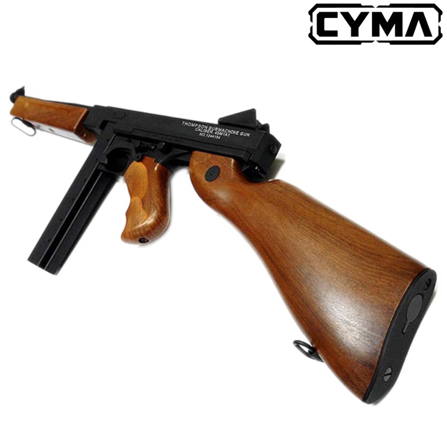 CYMA トンプソンM1A1 電動ガン フェイクウッド【180日間安心保証つき