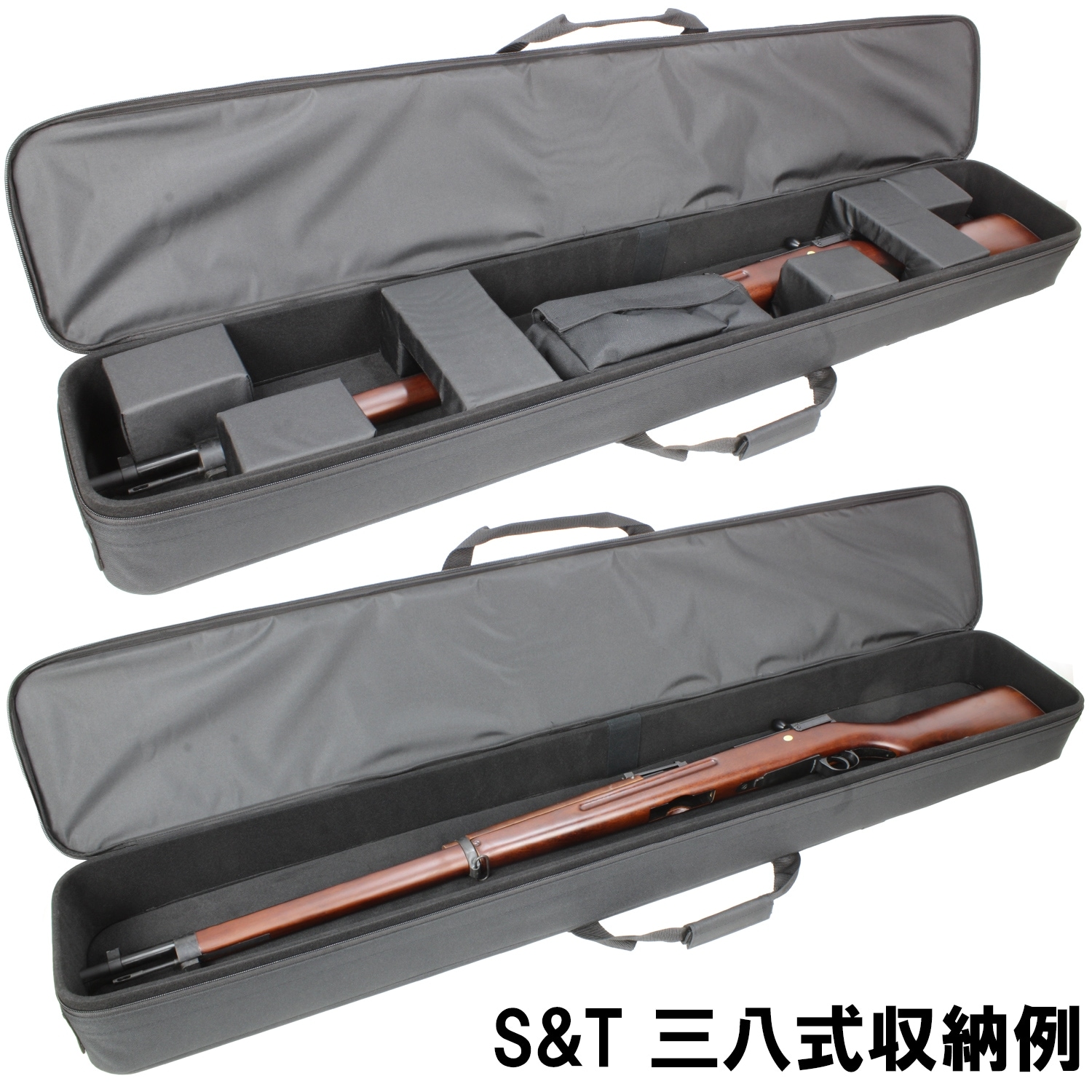 S&T セミハードガンケース Slim-XLサイズ BK(1300x200x100) | すべての