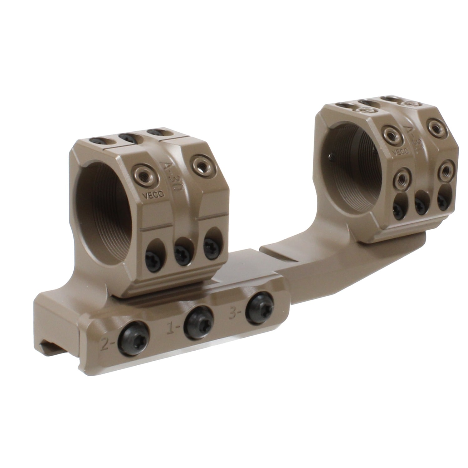 Holy Warrior SPUHRタイプ 30mmスコープマウントリング 1.53inch DE