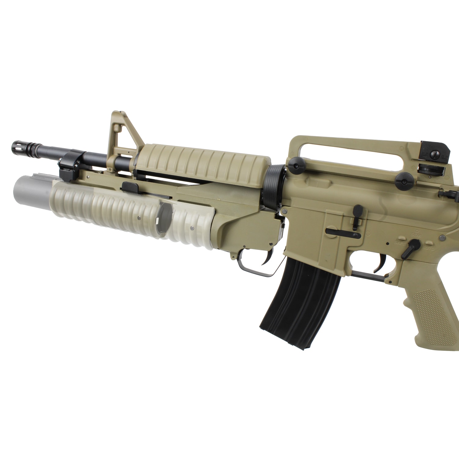 S&T M4A1 スポーツライン電動ガン with M203 グレネードランチャーS DE【180日間安心保証つき】