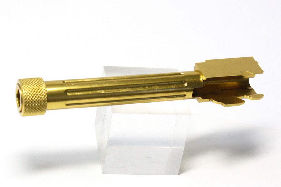 UFC 東京マルイ製G17/G18C用 アウターバレル（フルート） GD(14mm