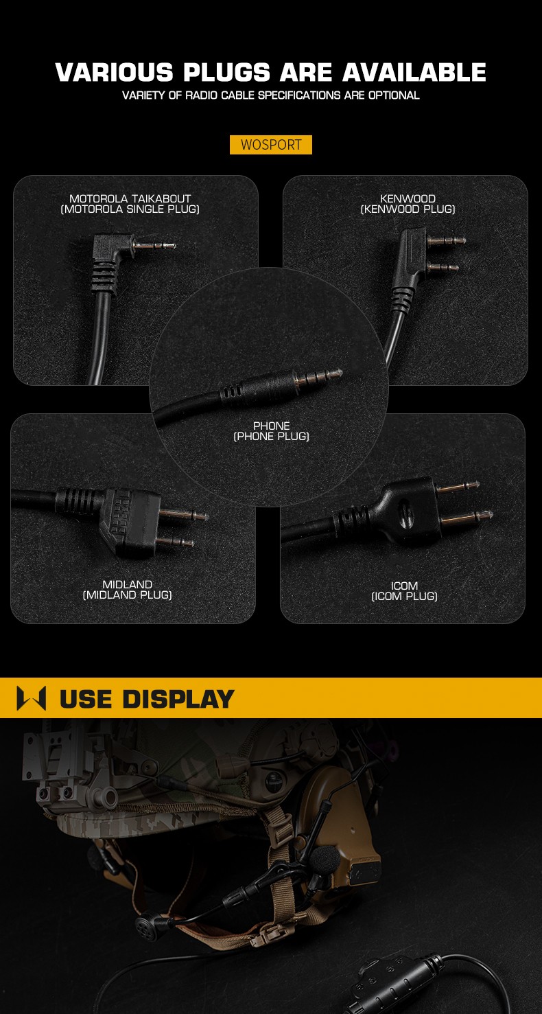 WOSPORT TEA U94 V2タイプ PTTスイッチ ICOM用 | すべての商品