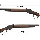 【5月入荷予約】S&T ウィンチェスター Ｍ1887 ソードオフ ガスショットガン リアルウッド BK ワイドレバー レールカスタムセット（排莢式）