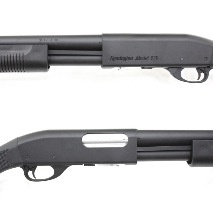 S&T M870 ロング エアーショットガン（レミントン刻印）BK 【180日間
