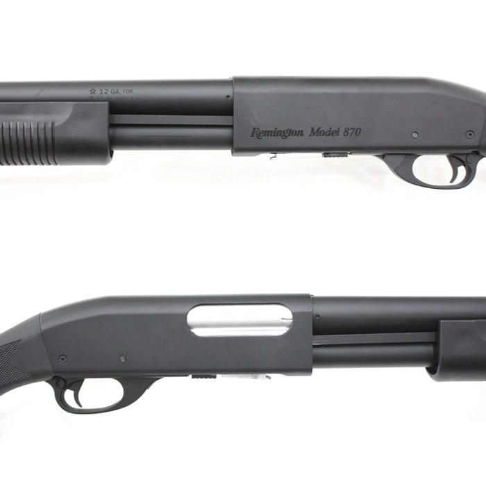S&T M870 ロング エアーショットガン（レミントン刻印）BK 【180日間