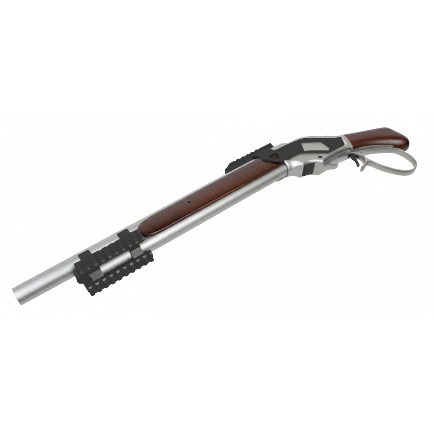 【5月入荷予約】S&T ウィンチェスター Ｍ1887 ソードオフ ガスショットガン リアルウッドSV ワイドレバー レールカスタムセット（排莢式）