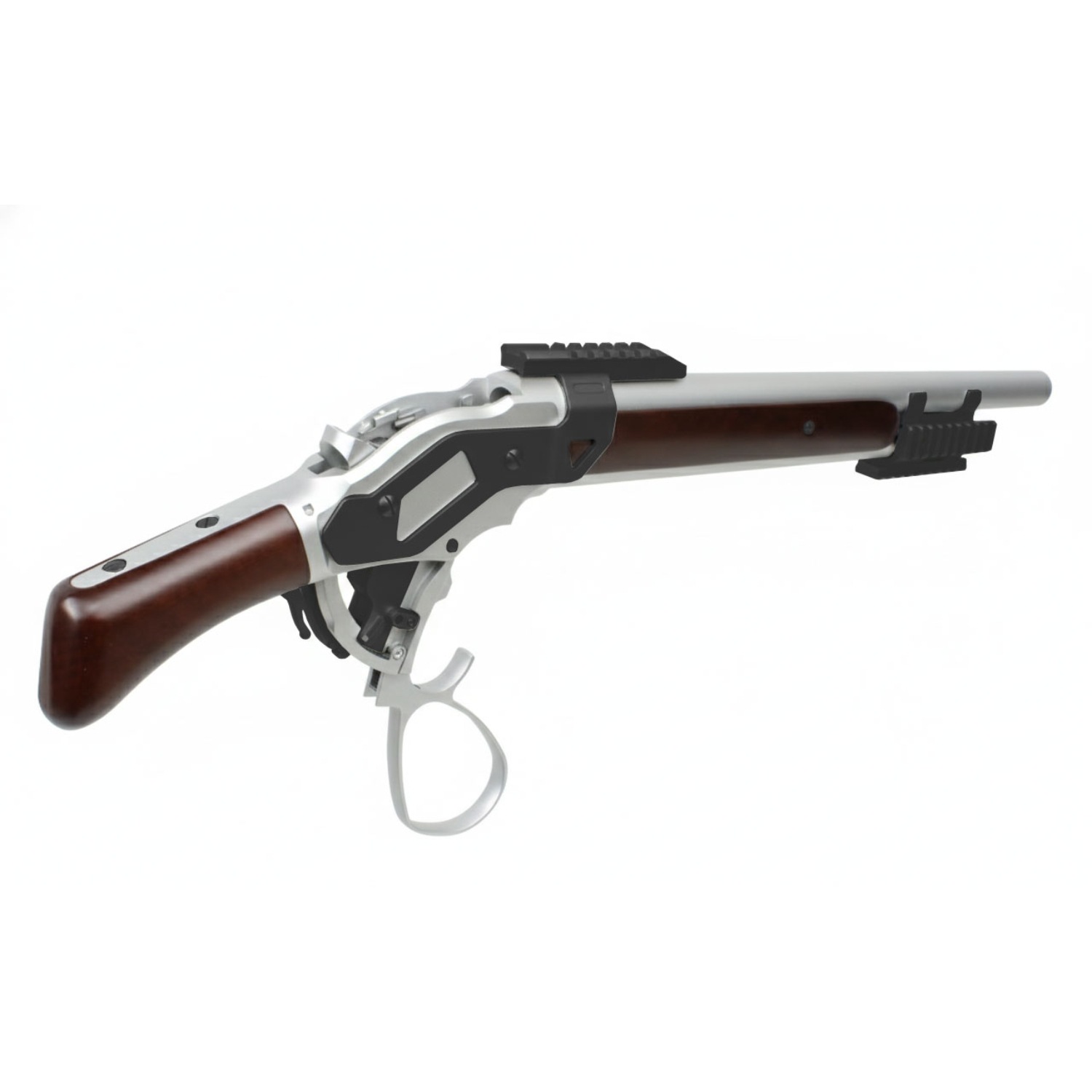 【5月入荷予約】S&T ウィンチェスター Ｍ1887 ソードオフ ガスショットガン リアルウッドSV ワイドレバー レールカスタムセット（排莢式）