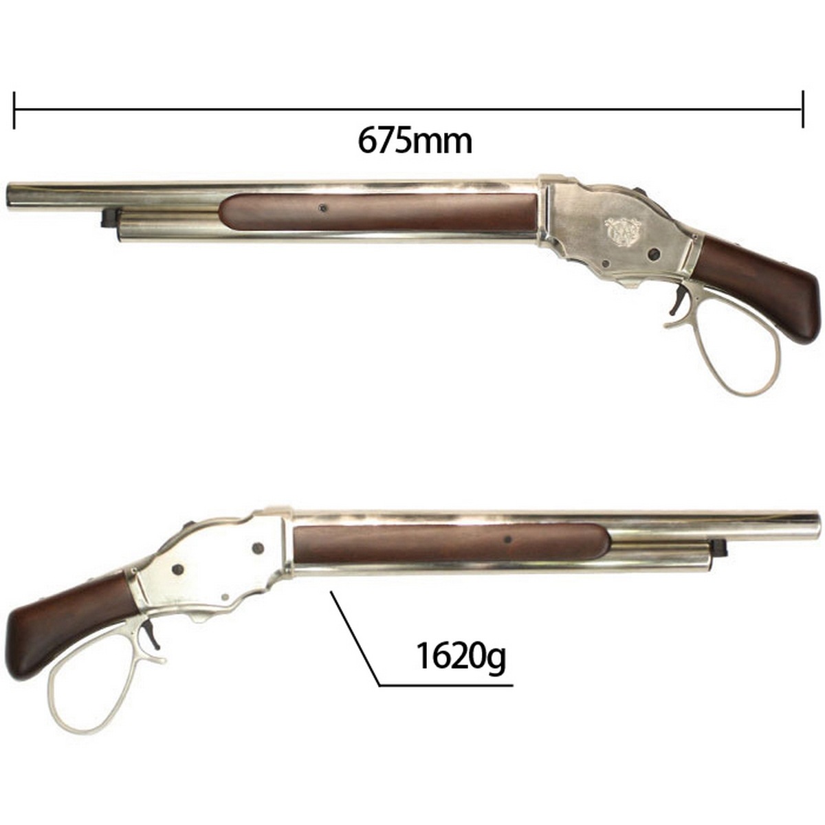 【5月入荷予約】S&T ウィンチェスター Ｍ1887 ソードオフ ガスショットガン リアルウッドSV ワイドレバー レールカスタムセット（排莢式）