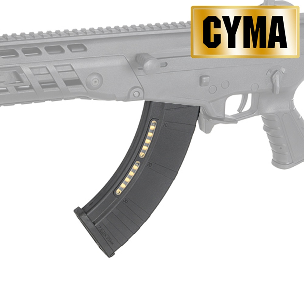 【メーカー別セール・CYMA】CAA 7.62タイプ AK用 ナイロン製 200連マガジン(C310)