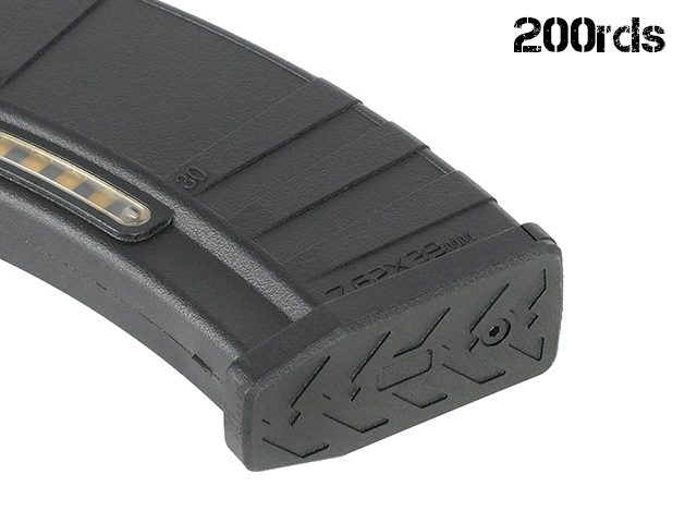 【メーカー別セール・CYMA】CAA 7.62タイプ AK用 ナイロン製 200連マガジン(C310)