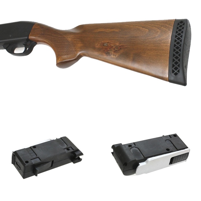 S&T M870 ミディアム リアルウッド エアーショットガン【180日間安心