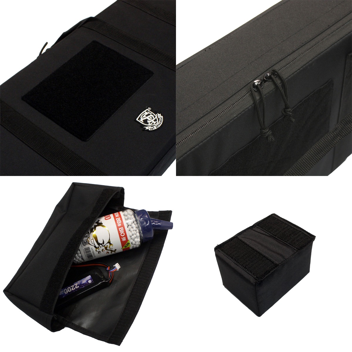 【決算セール!!8/20まで】S&T セミハードガンケース Sサイズ V2 BK(700x300x100)