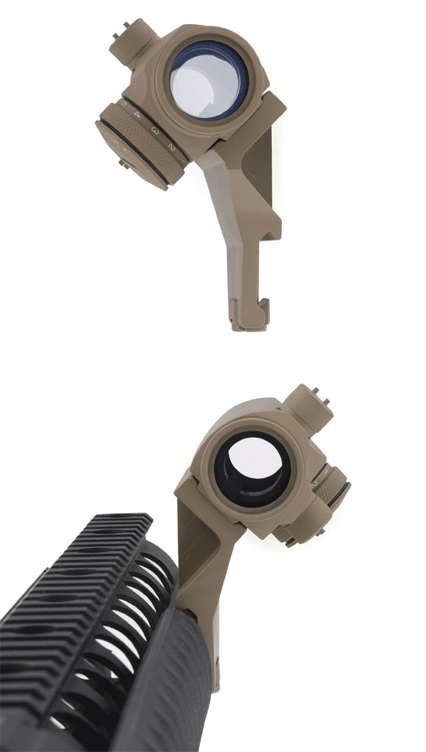 UFC T-1タイプ用 45° オフセットマウント TAN | 外装パーツ,マウント