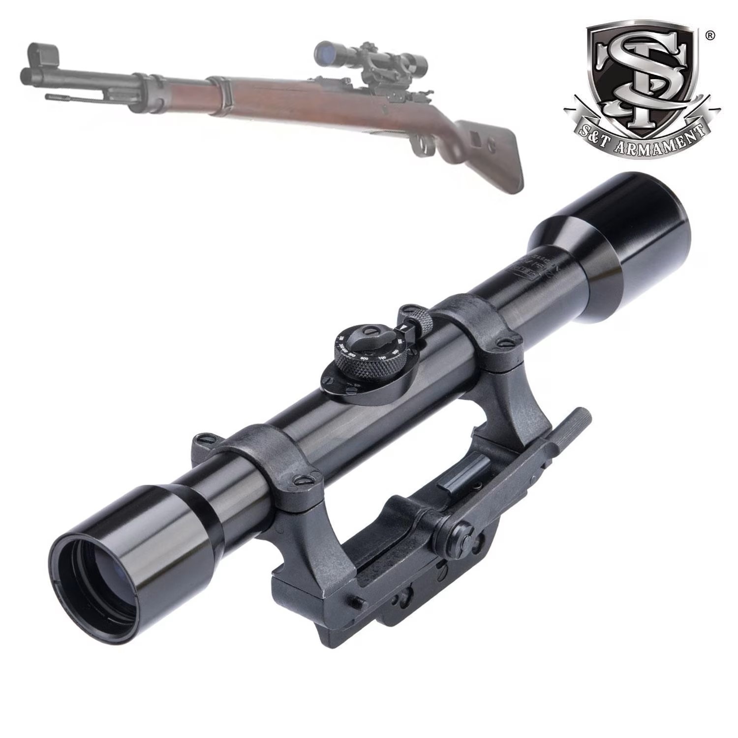 【限定特価】S&T Kar98k エアーコッキングライフル フェイクウッド【スコープセット】【180日間安心保証つき】