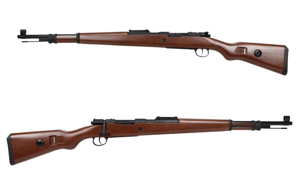 【限定特価】S&T Kar98k エアーコッキングライフル フェイクウッド【スコープセット】【180日間安心保証つき】