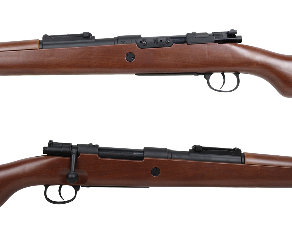 【限定特価】S&T Kar98k エアーコッキングライフル フェイクウッド【スコープセット】【180日間安心保証つき】
