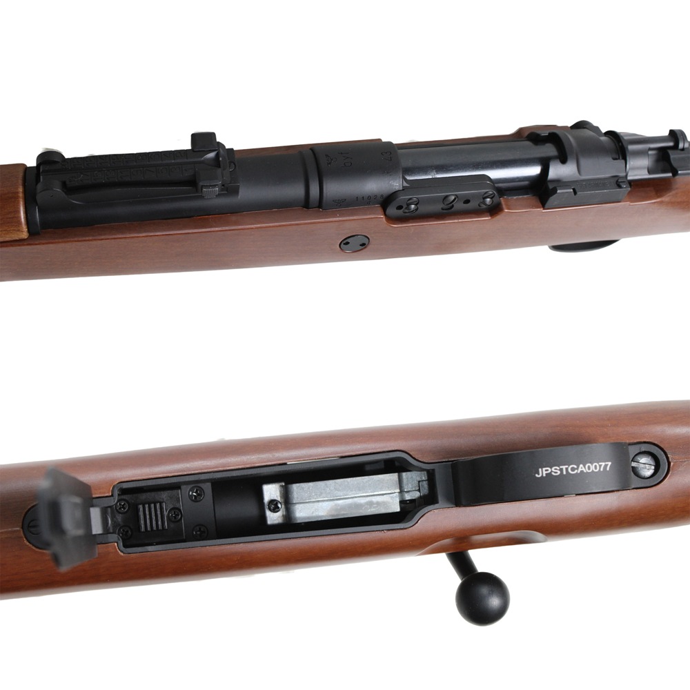 【限定特価】S&T Kar98k エアーコッキングライフル フェイクウッド【スコープセット】【180日間安心保証つき】